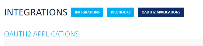 &quot;OAuth2 link location in the Integrations page&quot;